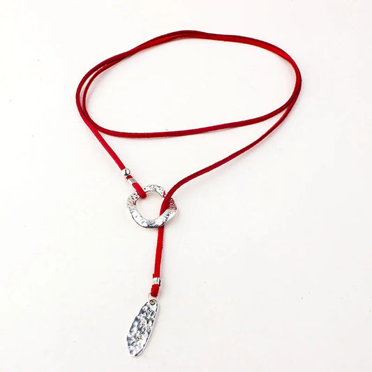 Vintage Circle Eternity Necklace boho Chic