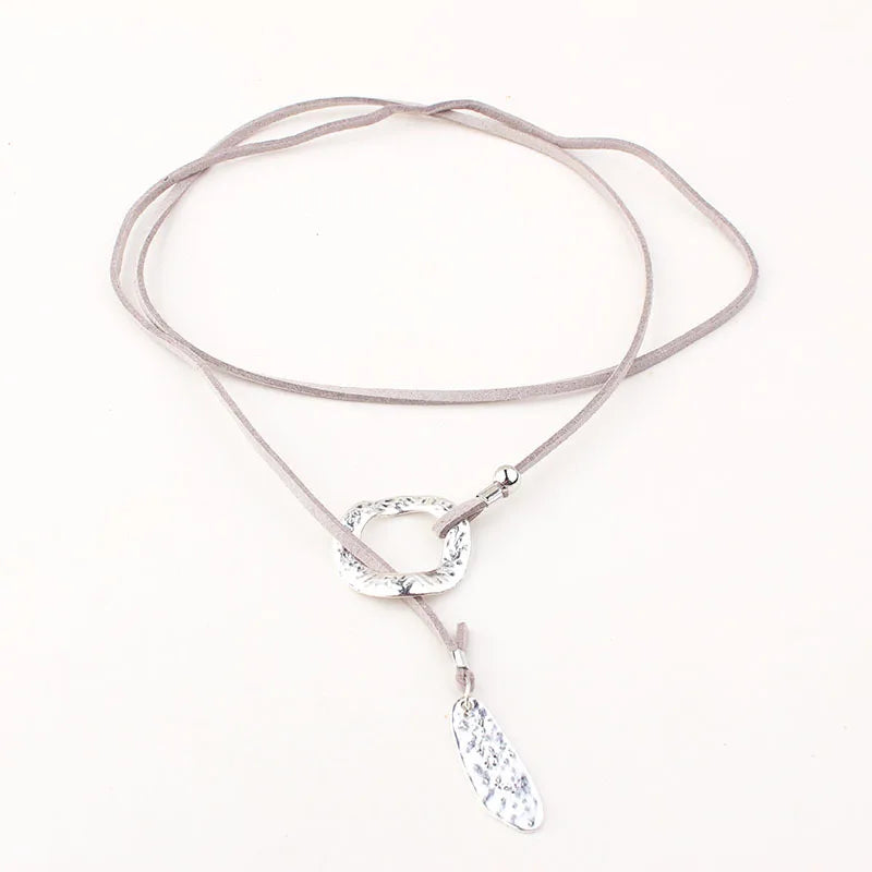 Vintage Circle Eternity Necklace boho Chic