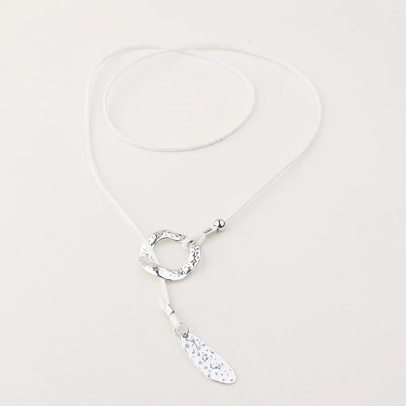 Vintage Circle Eternity Necklace boho Chic