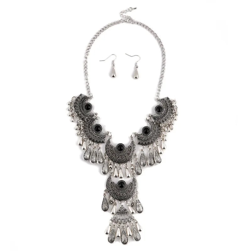 Vintage Tassel Maxi Jewelry Sets Boho chic