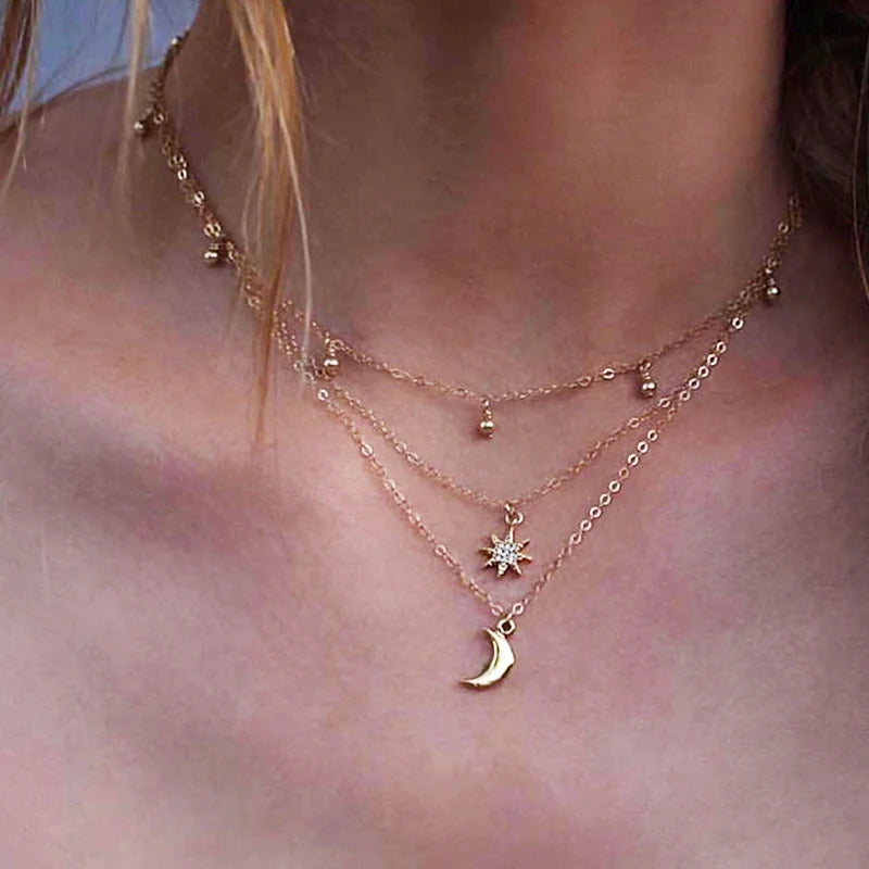 Boho Multi Layer Choker Necklace bohemian lifestyle Free spirit