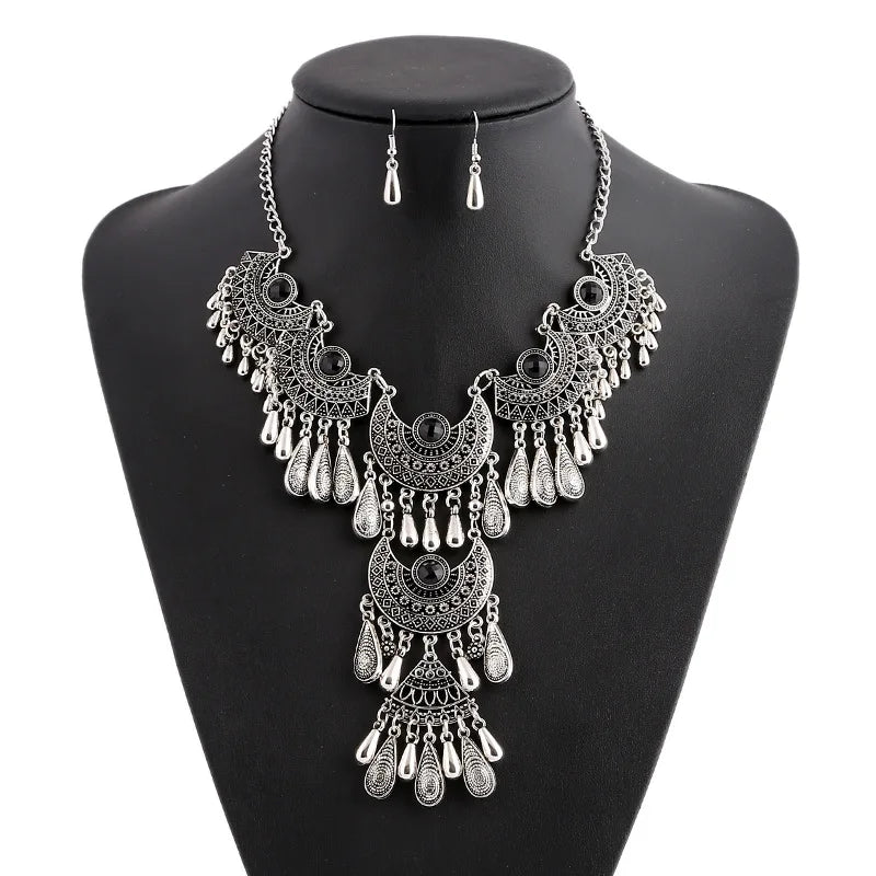 Vintage Tassel Maxi Jewelry Sets Boho chic