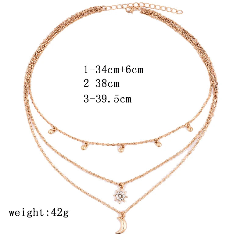 Boho Multi Layer Choker Necklace bohemian lifestyle Free spirit