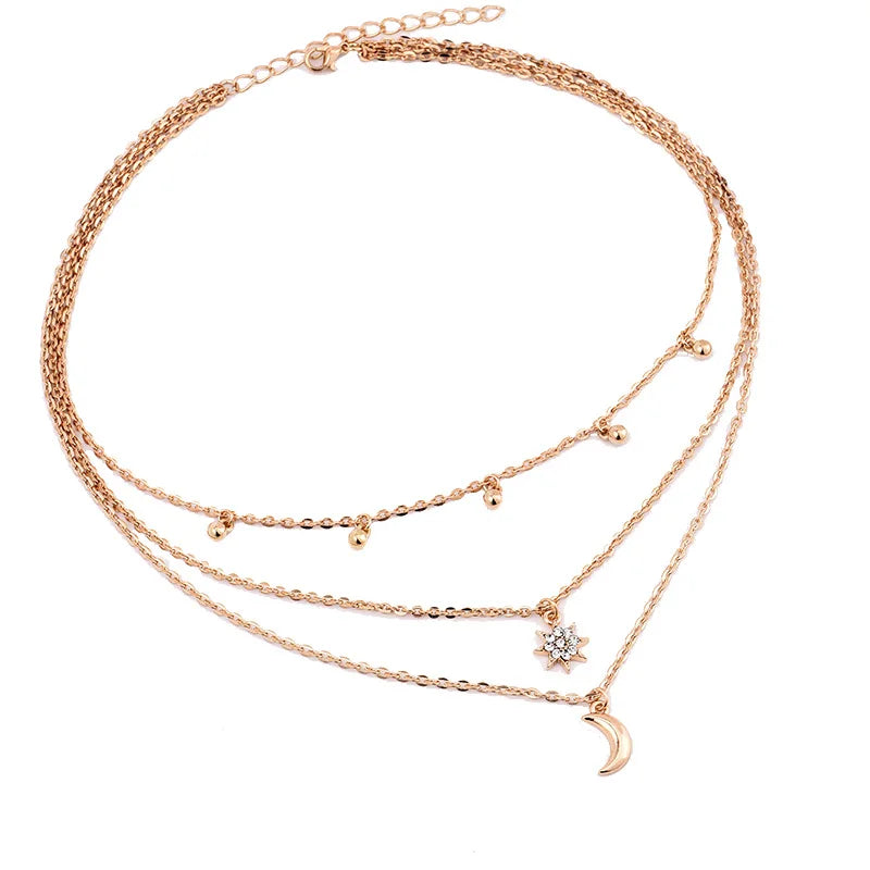 Boho Multi Layer Choker Necklace bohemian lifestyle Free spirit