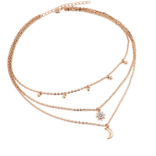 Boho Multi Layer Choker Necklace bohemian lifestyle Free spirit