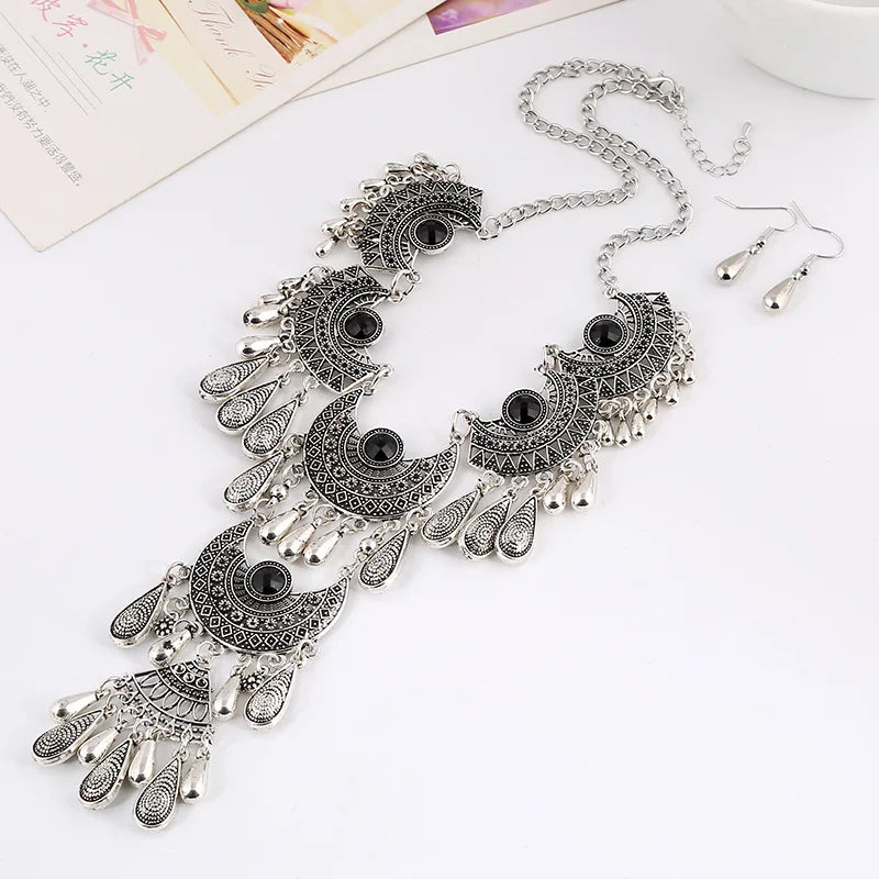 Vintage Tassel Maxi Jewelry Sets Boho chic