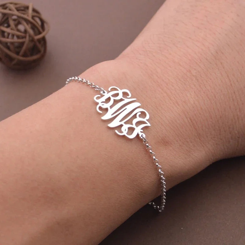 Vintage Boho Monogram Bracelet