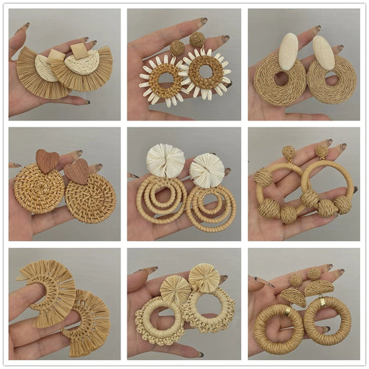 Wooden Drop Earrings