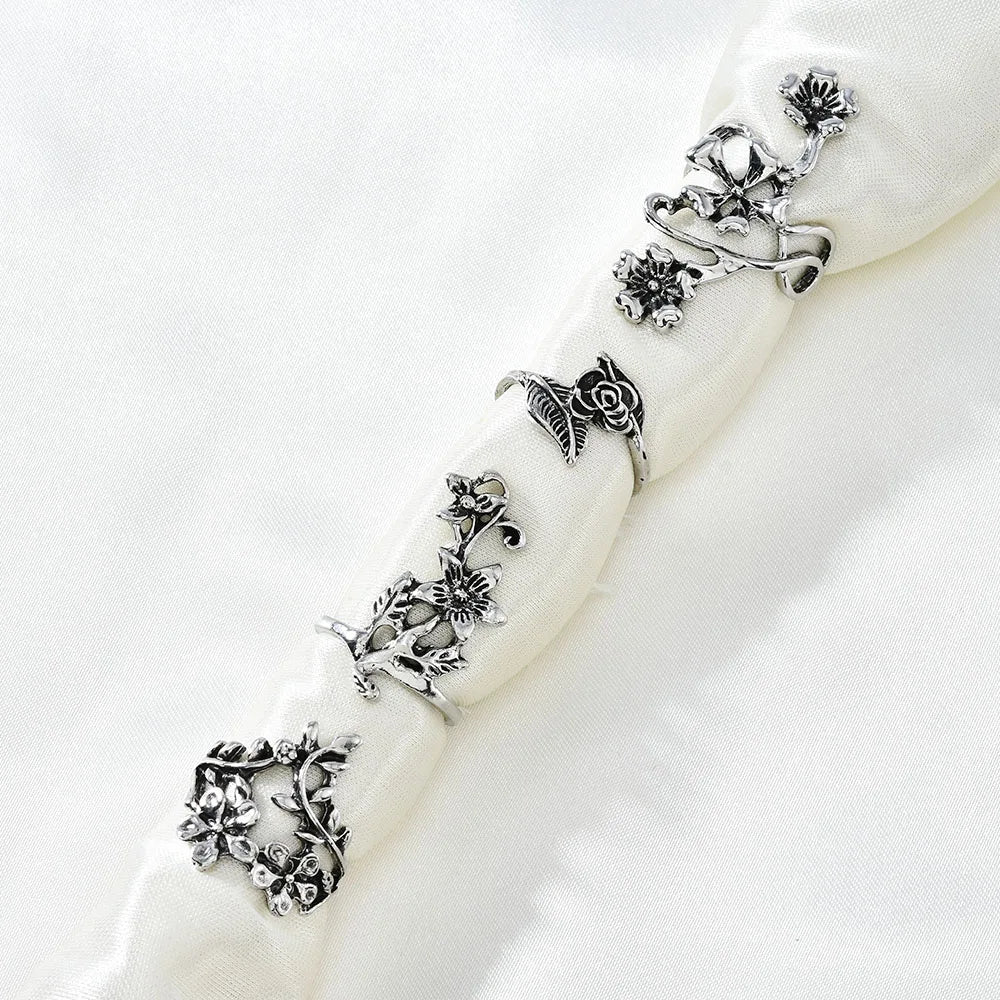 Leaf Flower Vintage Ring boho chic jewelry