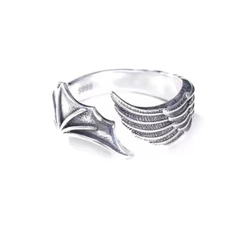 Angel & Demon Couples Matching Rings