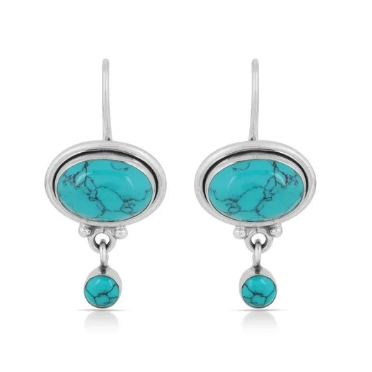 Natural Stone Boho Hook Earrings – Unique Mother’s Day Gift