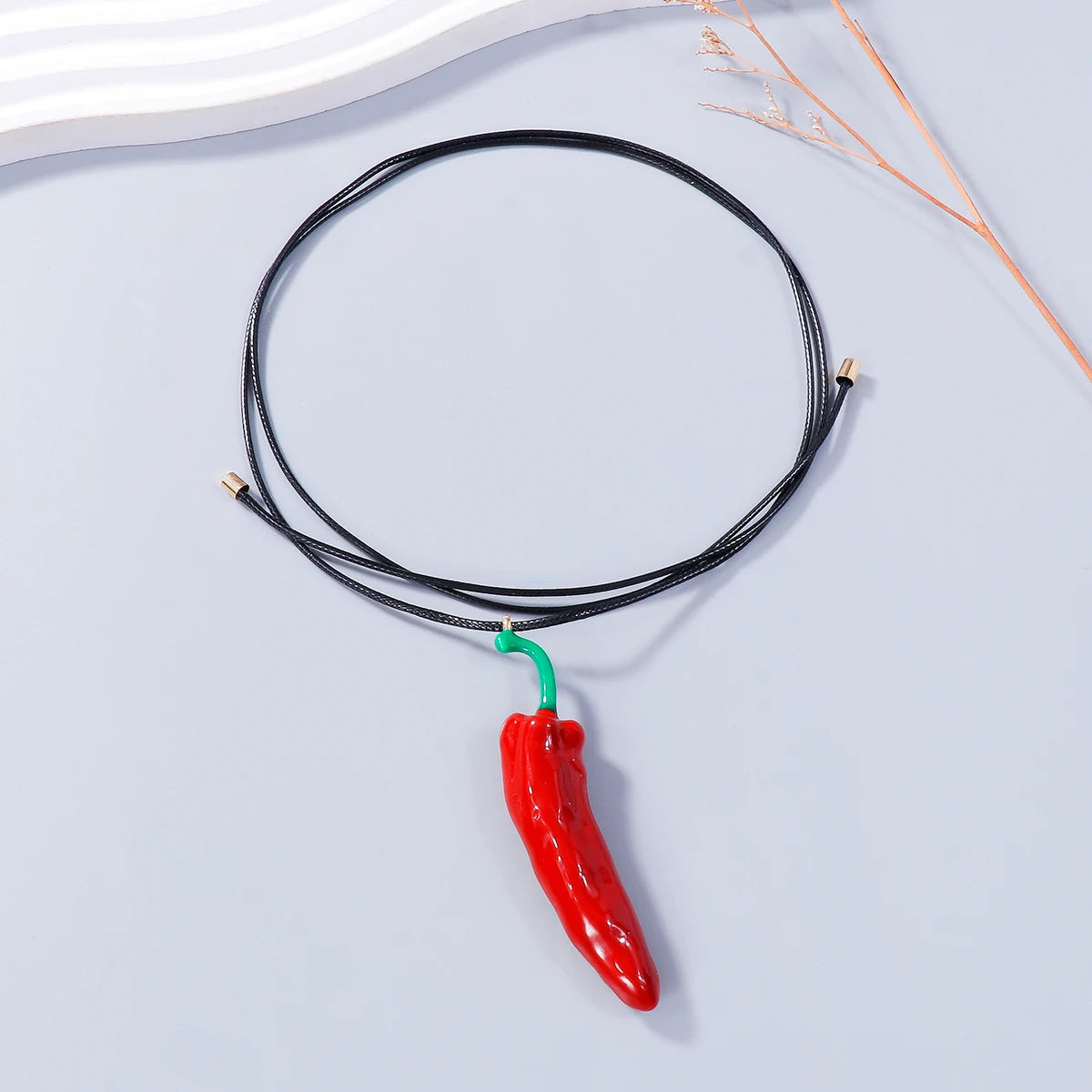 Pepper Pendant Rope Chains Necklace Boho Chic