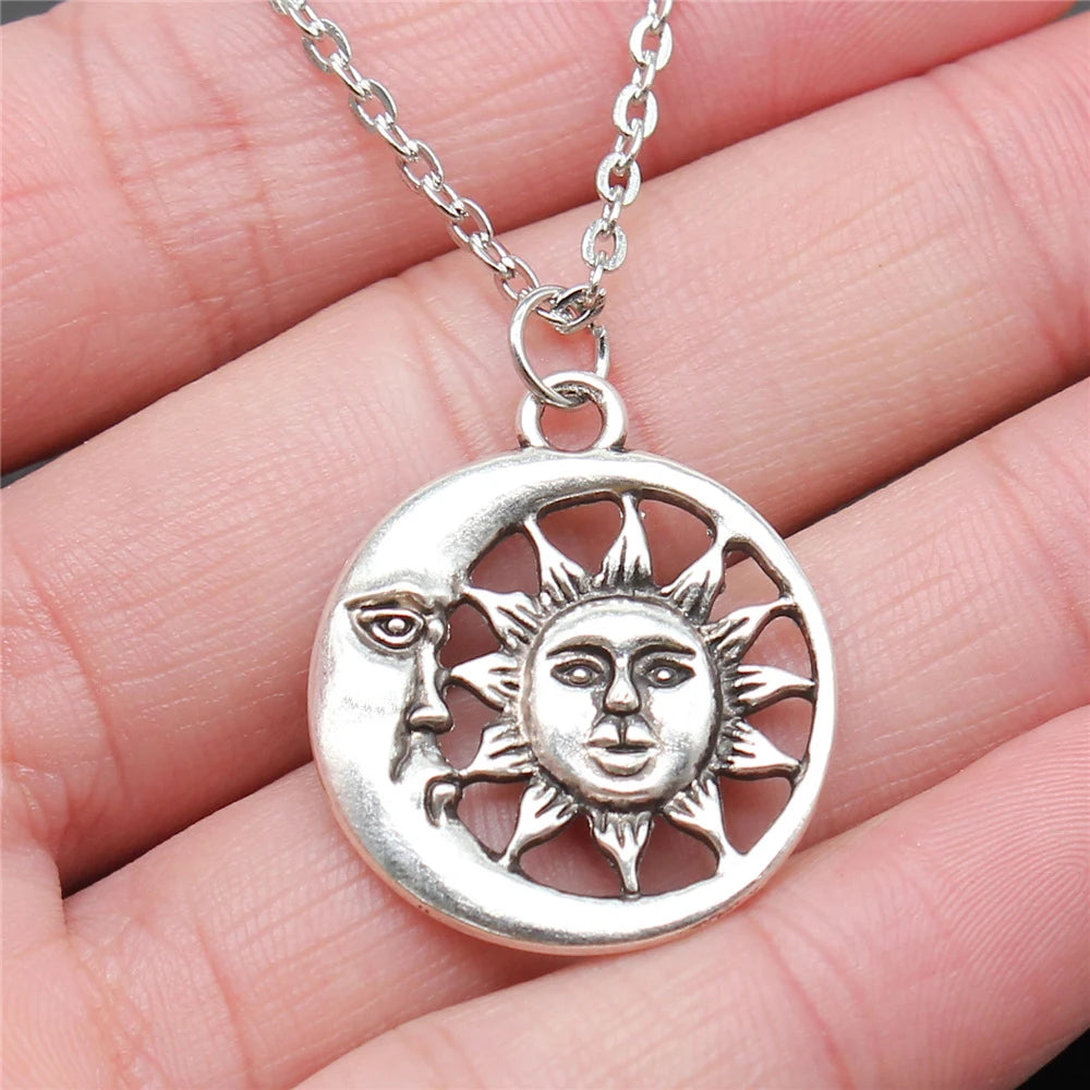 Crystal Moonstone Pendant Necklace boho chic free spirit