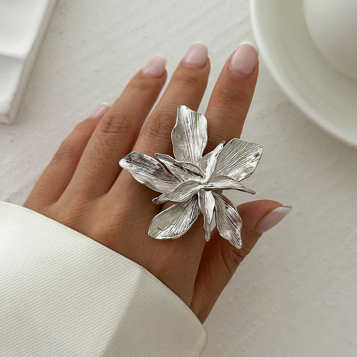 Boho Statement Flower Ring
