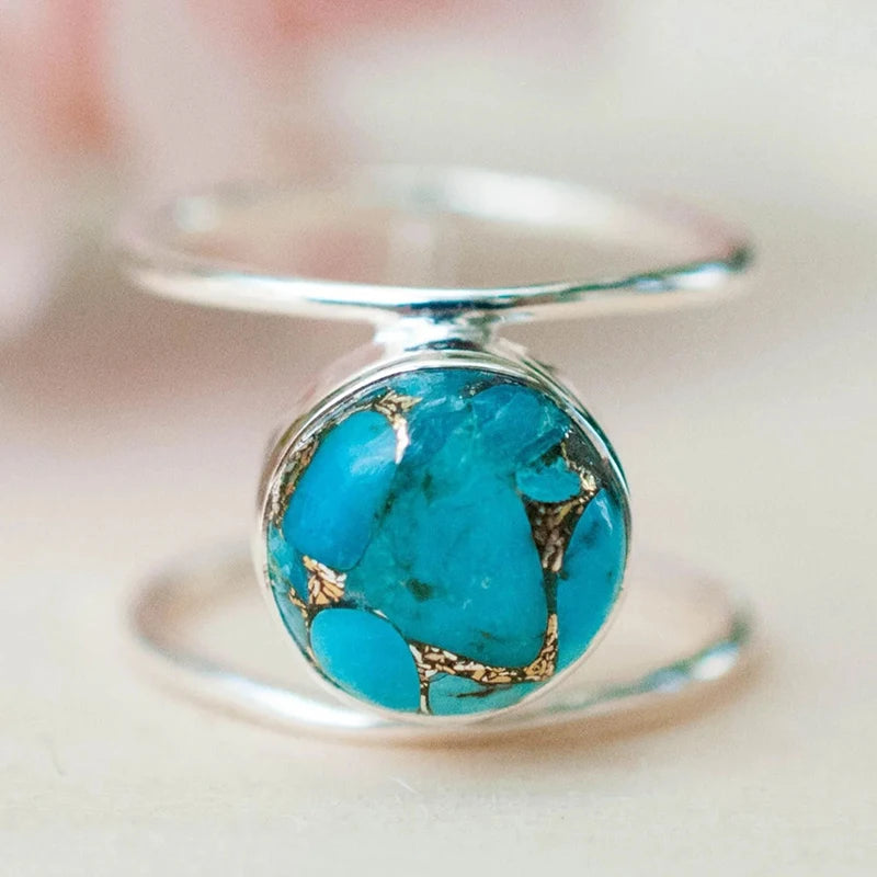 Peace & Style: Turquoise Gemstone Ring