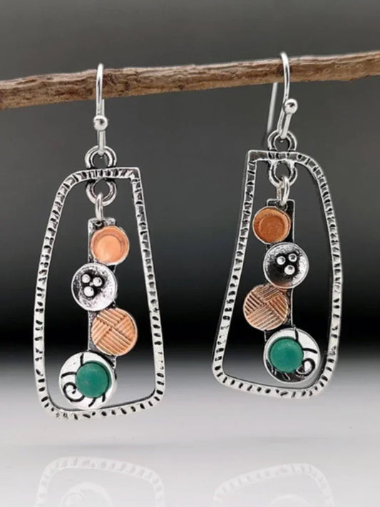 Vintage Ethnic Hook Pendant Earrings