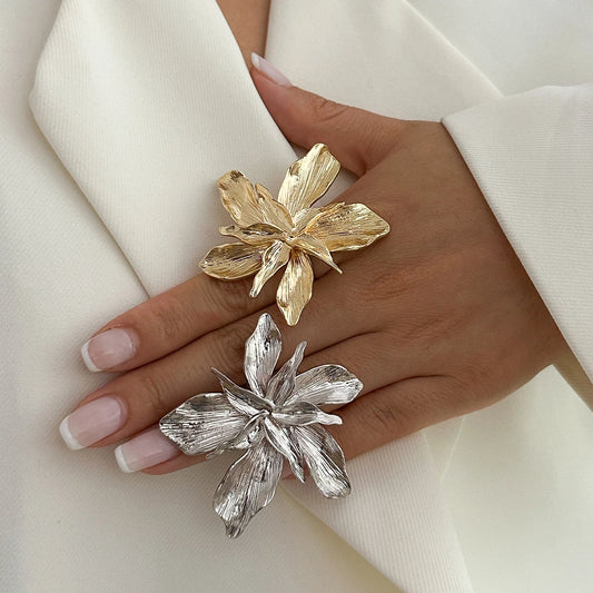 Boho Statement Flower Ring