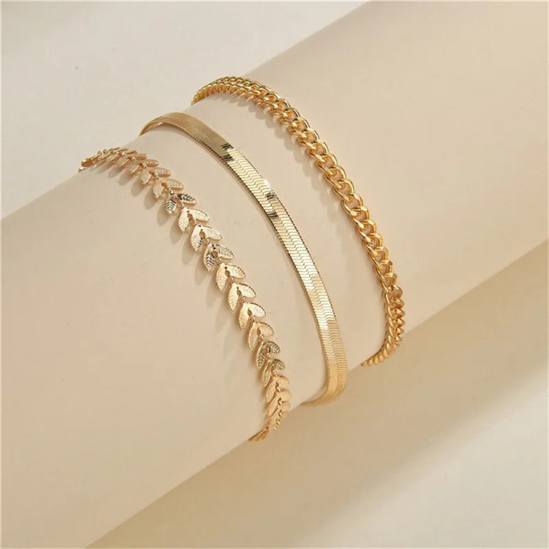 6Pcs Gold Bracelet Set bohemian lifestyle