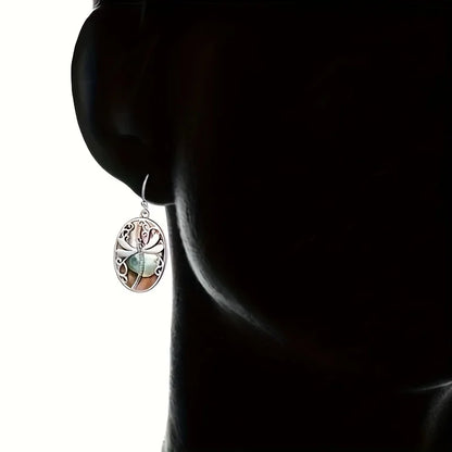 Abalone Shell Dragonfly Earrings