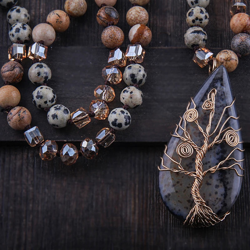 Natural Stones Crystal Necklace