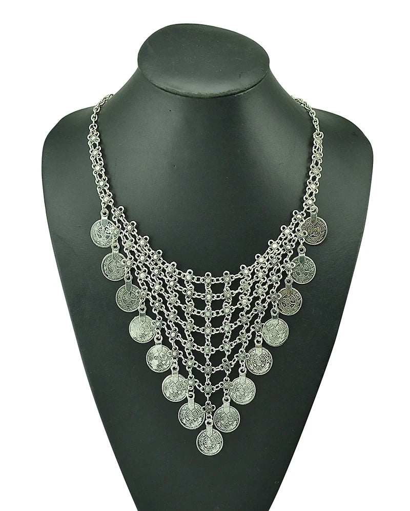 Vintage Ethnic Coins Necklace