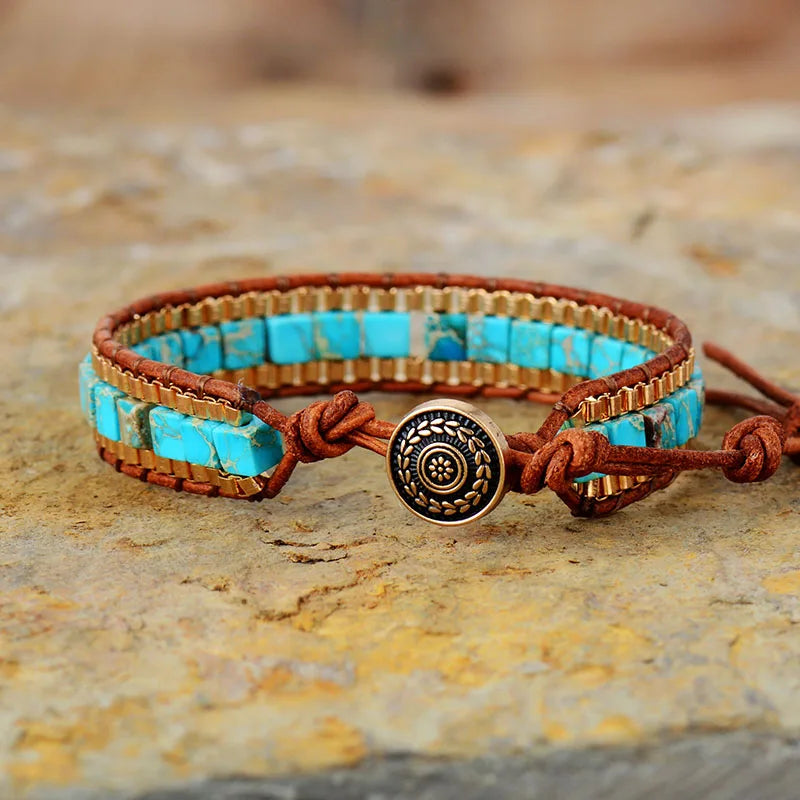 Turquoise Stone Bracelets boho chic 