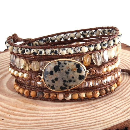 Natural Stones Wrap Bracelets