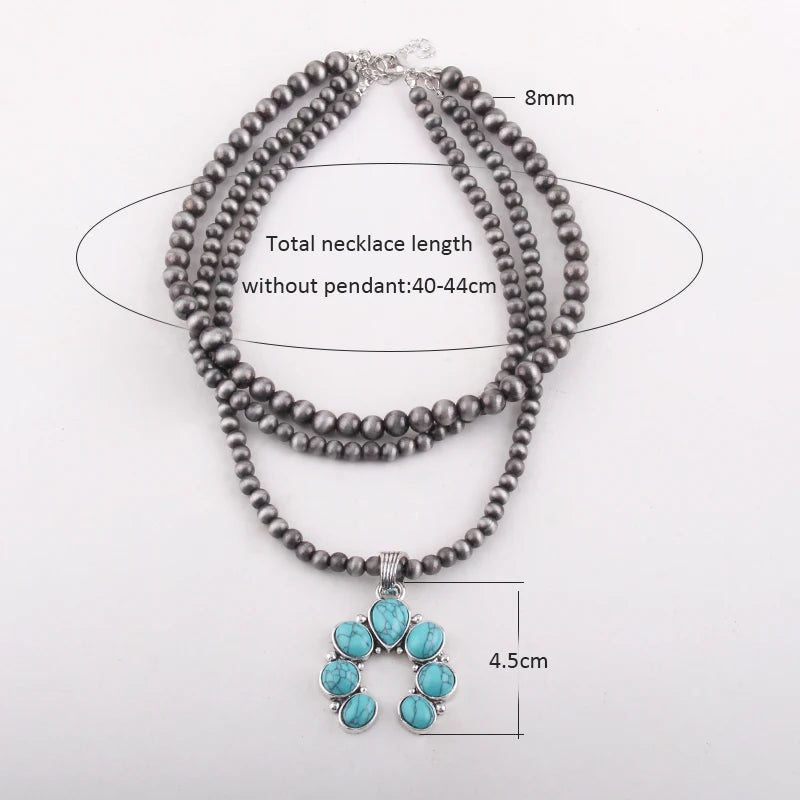 Rustic Earth-Tone Beaded Necklace