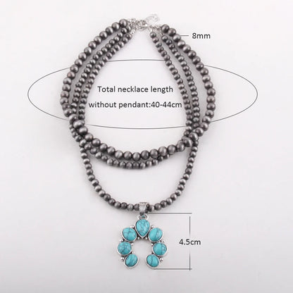 Rustic Earth-Tone Beaded Necklace