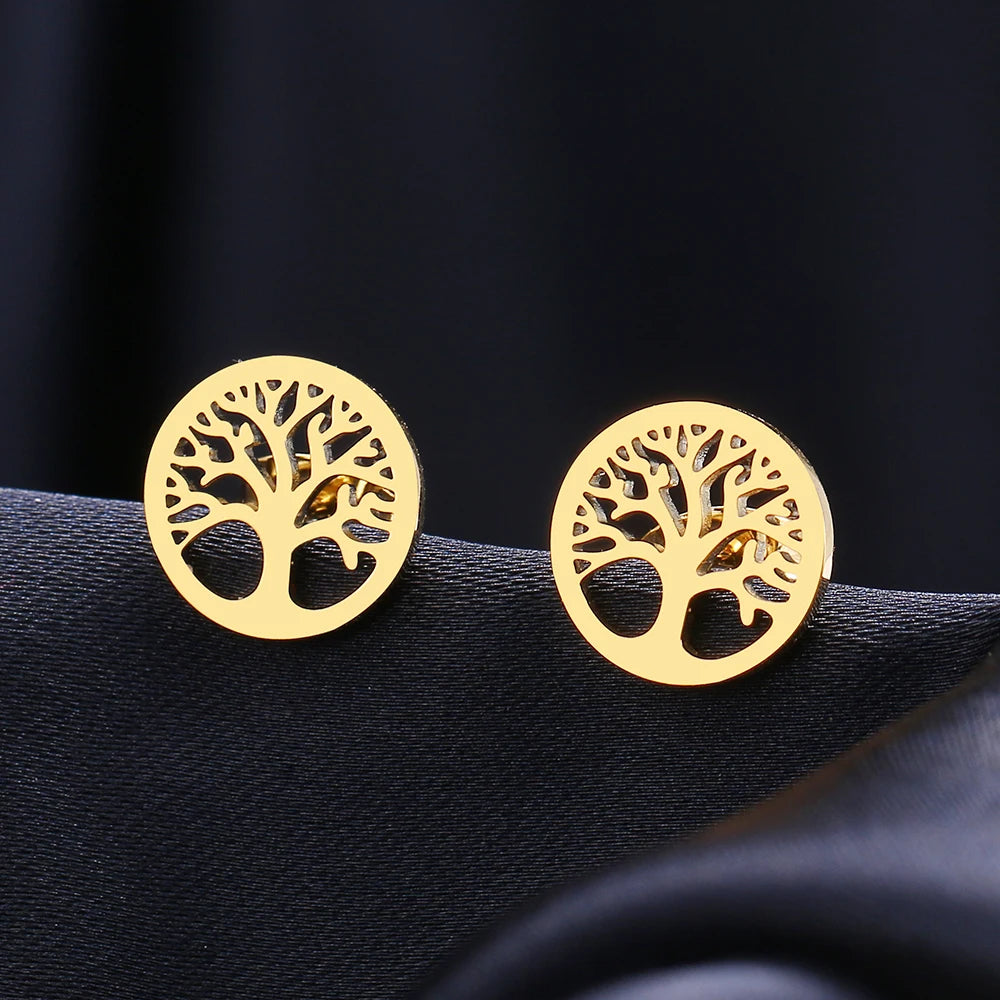 Tree Of Life Stud Earrings