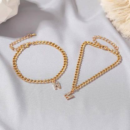 A-Z Initial Letter Anklets Boho chic 