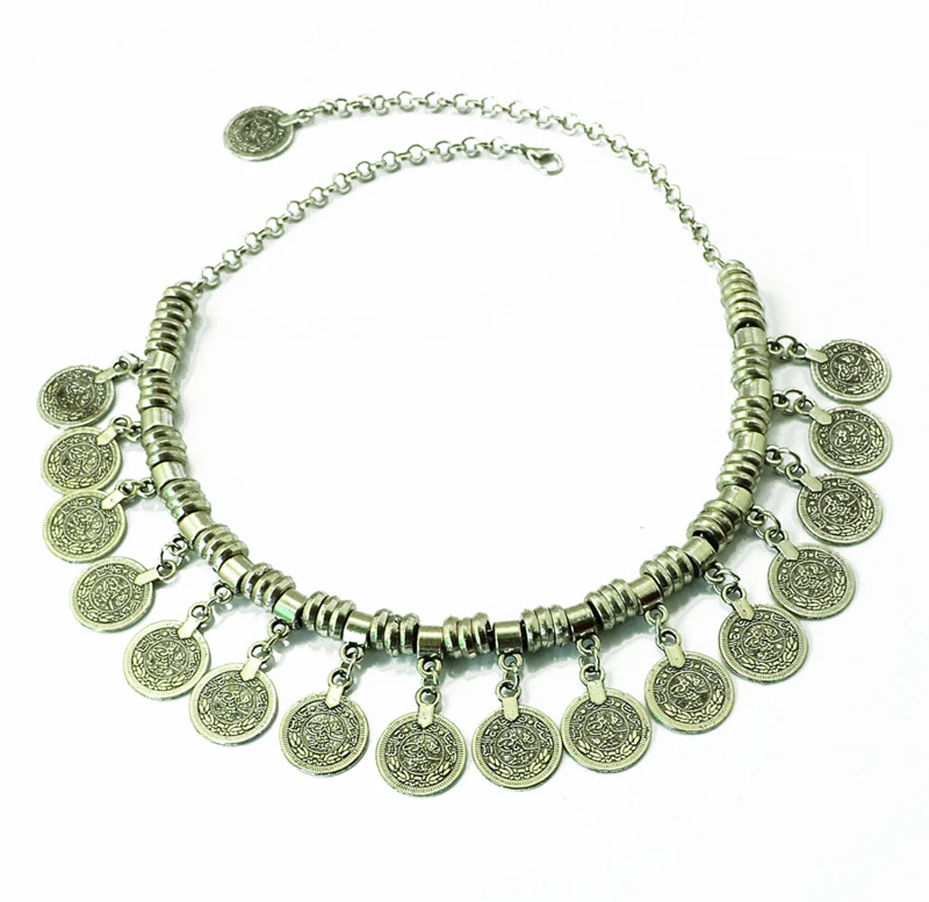 Vintage Ethnic Coins Necklace