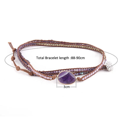 Natural Stones Wrap Bracelets