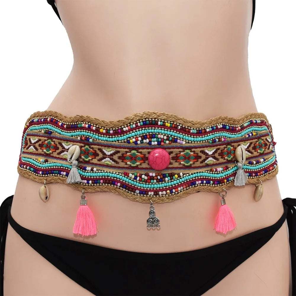 Gypsy Tribal  Waist Beads Girdle Waistband