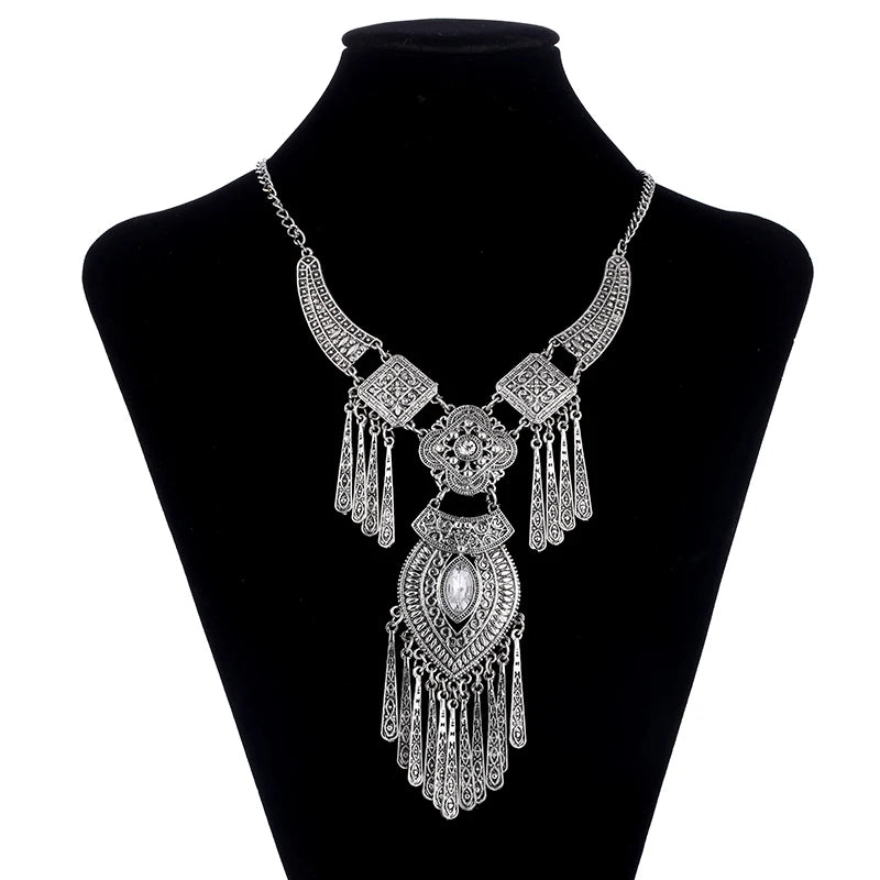 Vintage Tassel Maxi Long Necklace