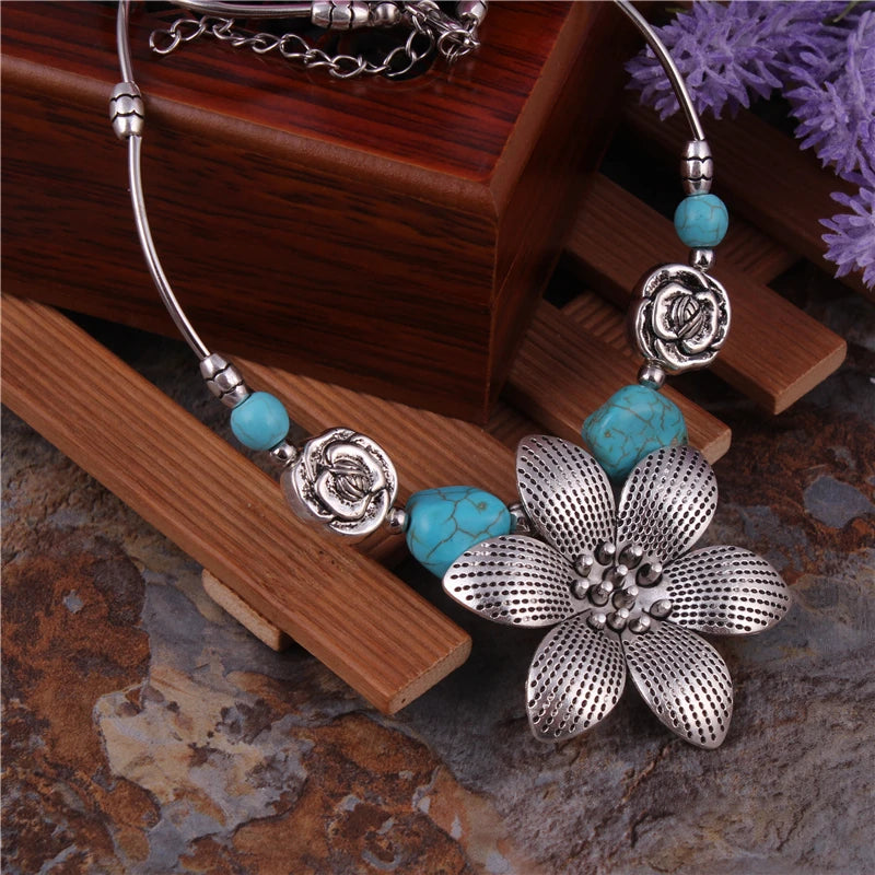 Flower Stone Necklaces