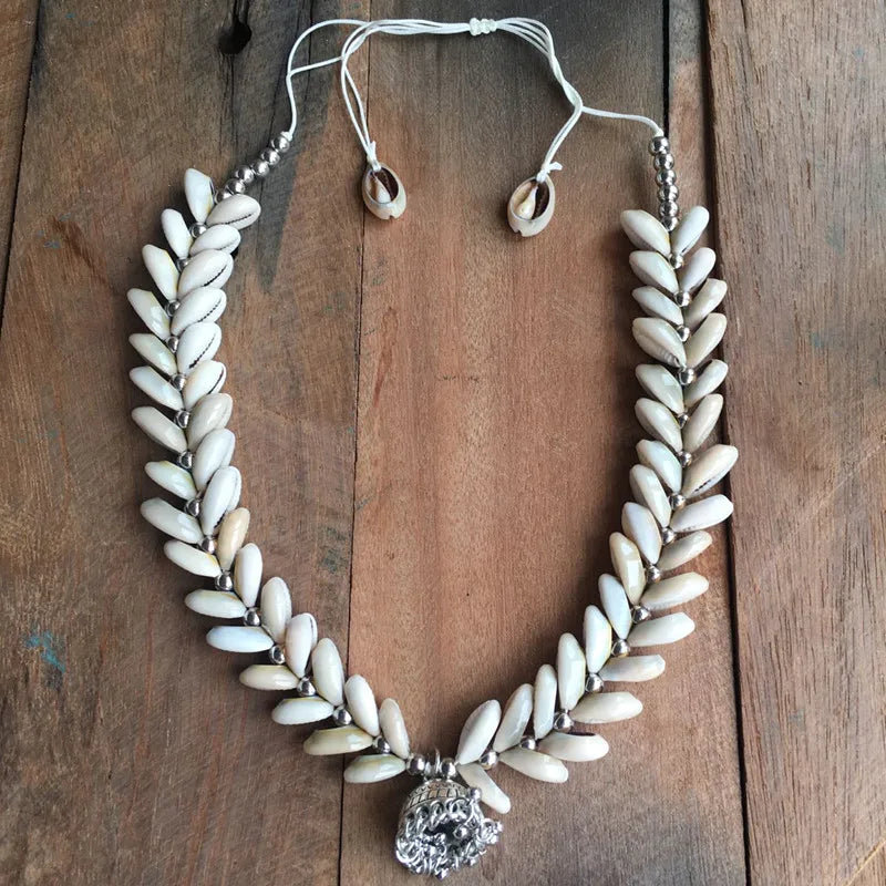 Shell Choker Necklace boho chic