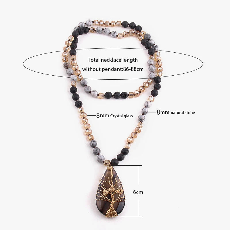 Natural Stones Crystal Necklace