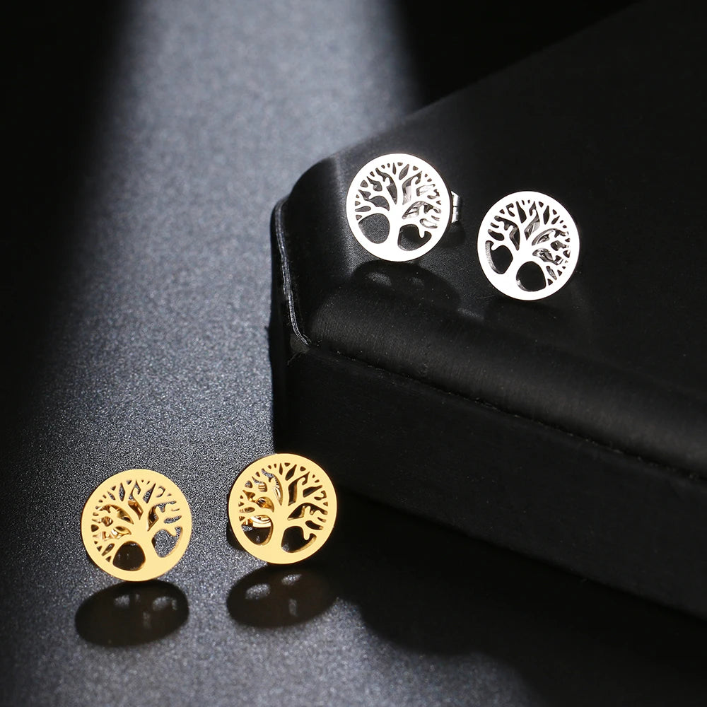 Tree Of Life Stud Earrings