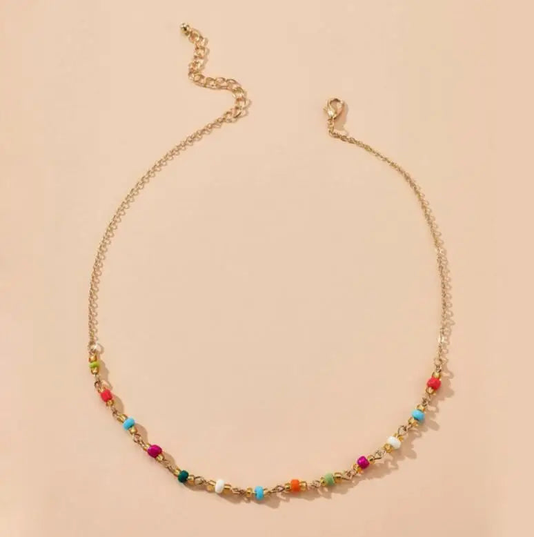 Crystal Stone Choker Necklace