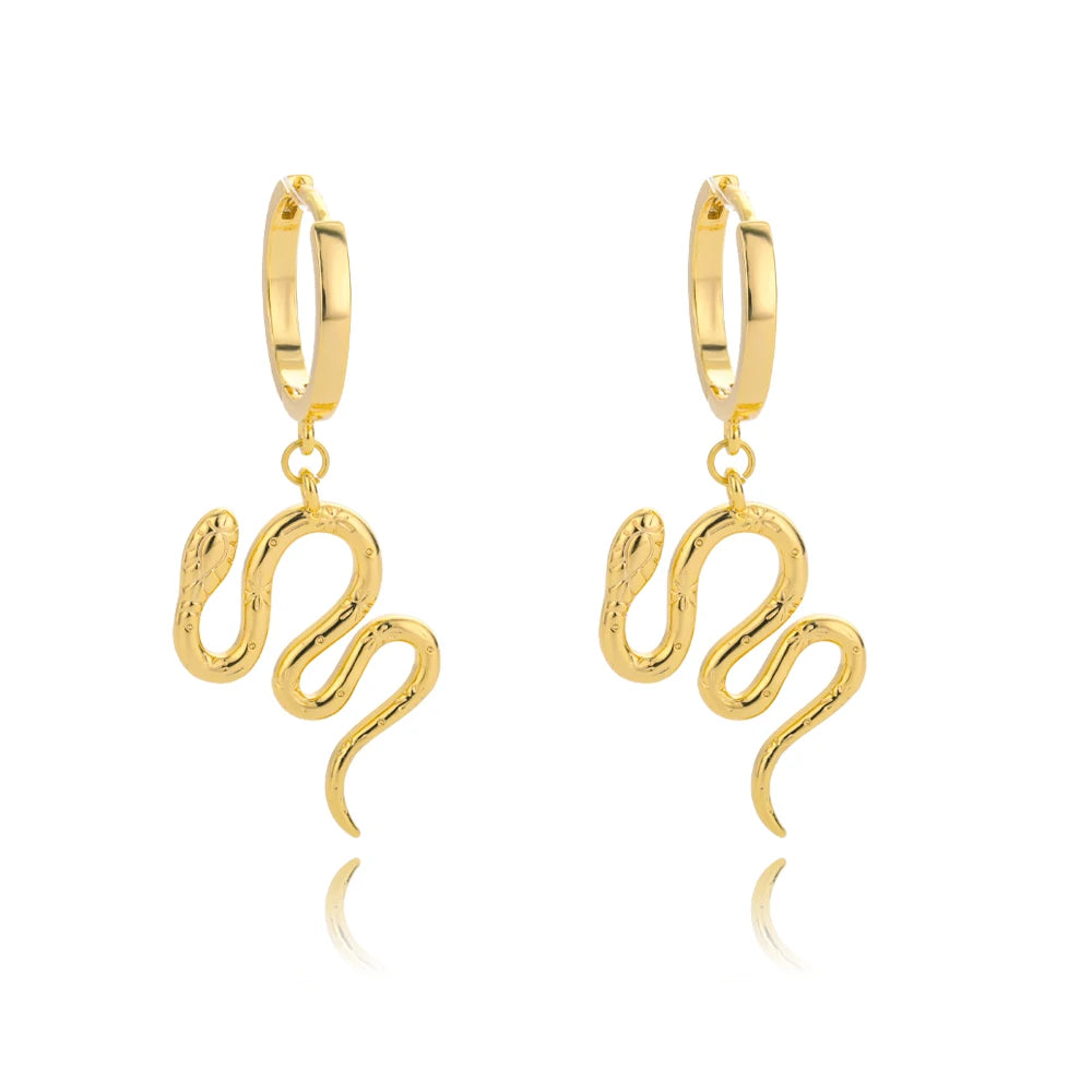 Snake Earrings Boho Chic 