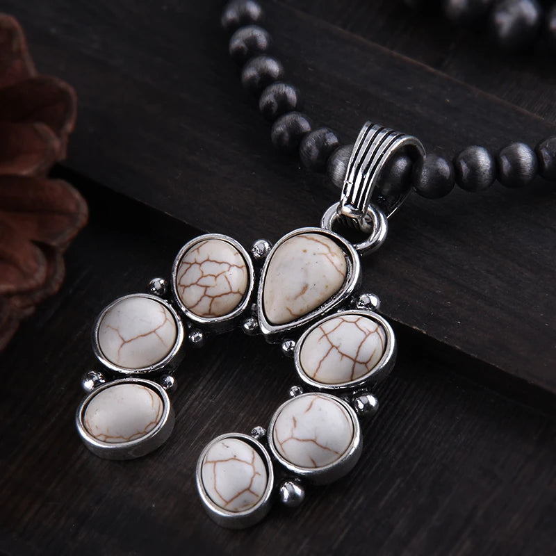 Rustic Earth-Tone Beaded Necklace