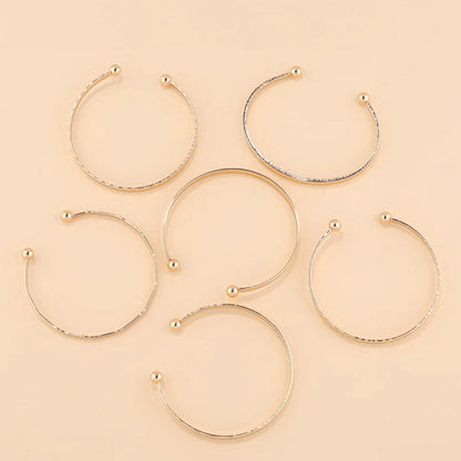 6-Piece Set Boho Gold Color Bracelet