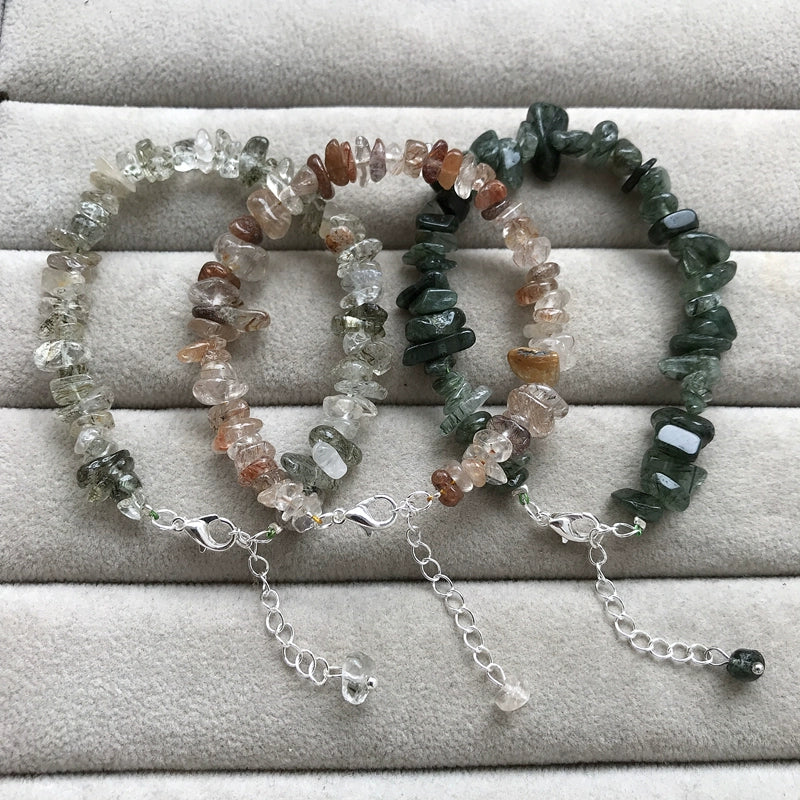 Natural Tourmaline Gravel Bracelets