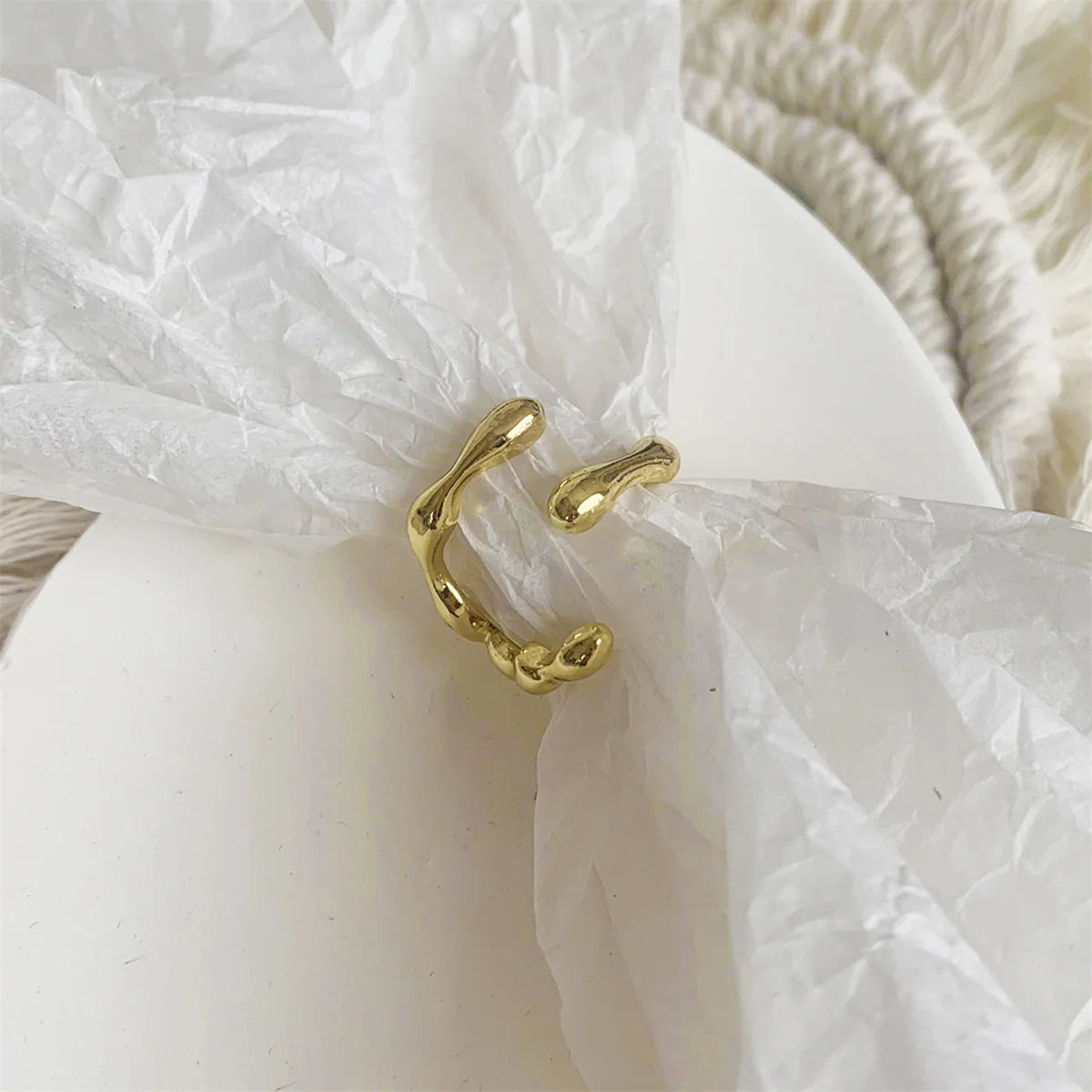 Molten Style Open Statement Ring