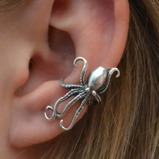 Vintage Octopus Ear Cuff Earrings