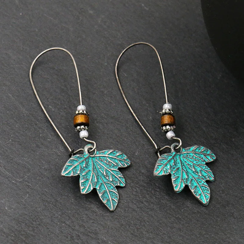 Antique Geometric Hollow Drop Earrings
