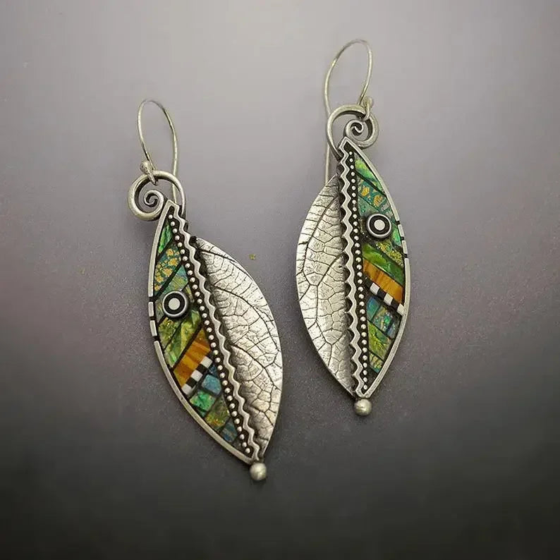 Vintage Ethnic Hook Pendant Earrings