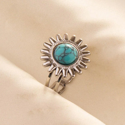 Ethnic Stackable Turquoise Finger Ring