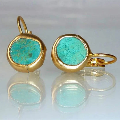 Natural Stone Boho Hook Earrings – Unique Mother’s Day Gift